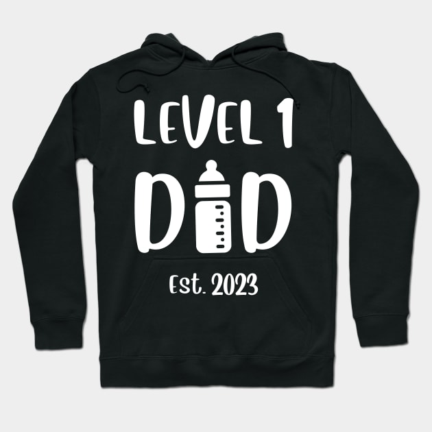 Level 1 Dad Est. 2023 Hoodie by TheHopeLocker